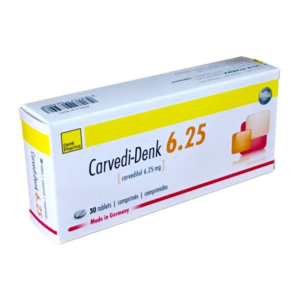 CARVEDI-DENK 6.25MG TABS 30'S