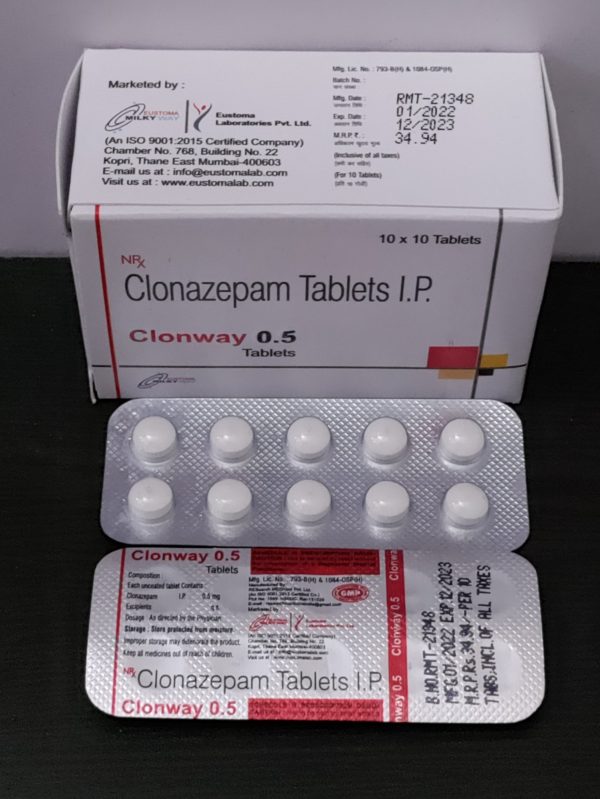 CLONAZEPAM 0.5MG TABS INDIA