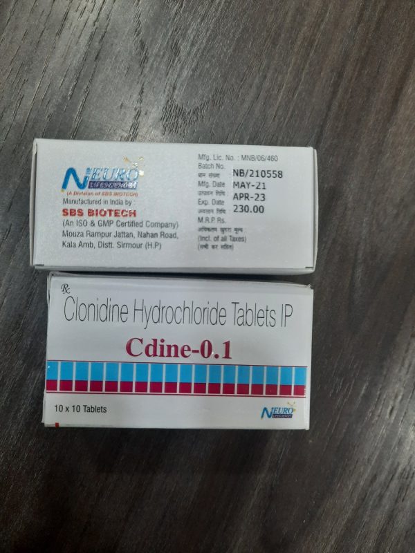 CLONIDINE 0.1MG TABLETS