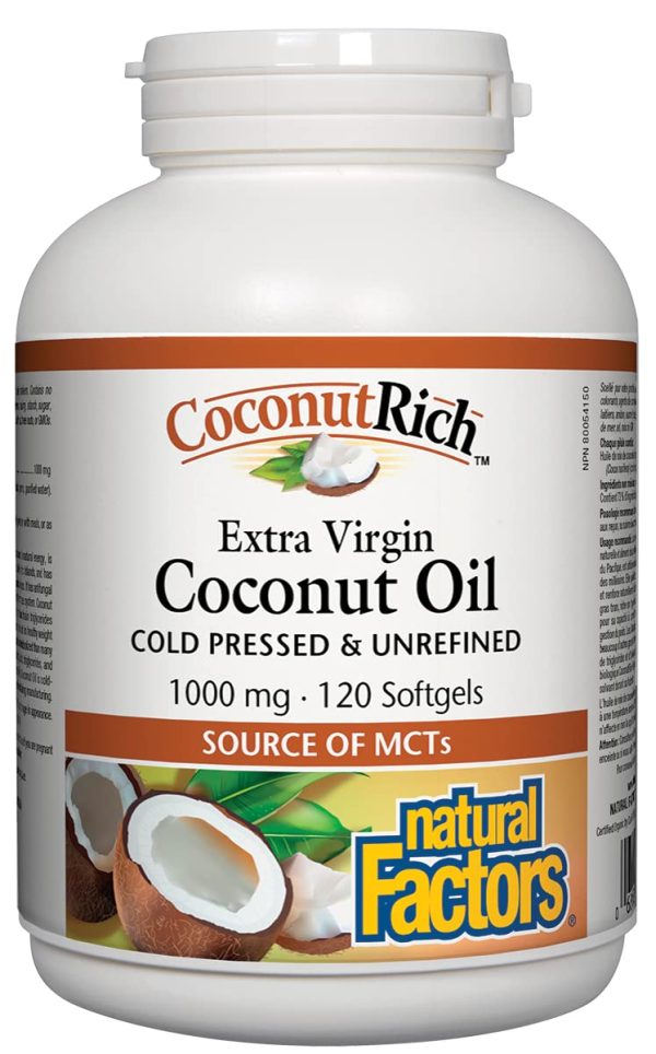 COCONUT OIL EXTRA VIRGIN 120S