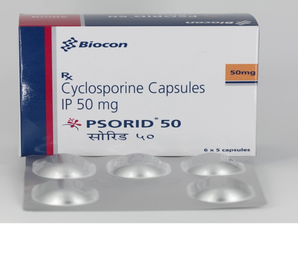 CYCLOSPORINE 50MG CAPS 30'S - E