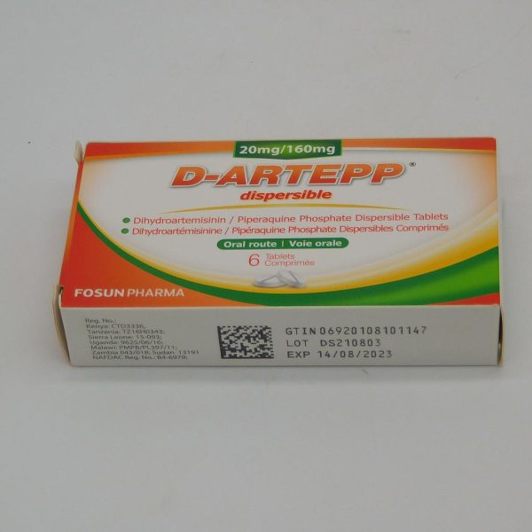 D-ARTEPP 20MG/160MG TABS PAED 6