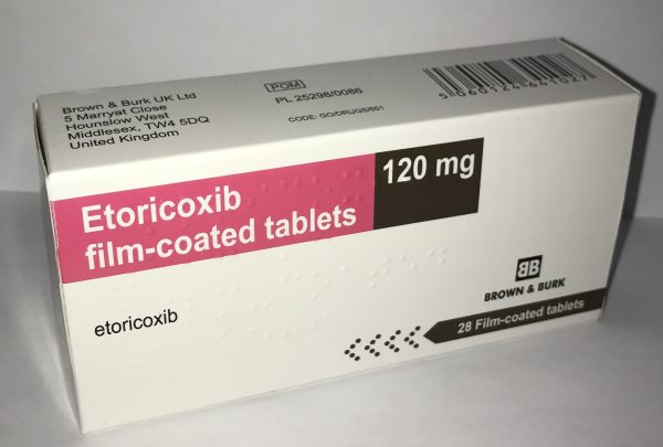 ETORICOXIB 120MG TABLETS 28'S U